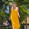 Asymmetrical Yellow Summer Dress