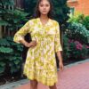 Fresh Yellow Floral Sundress – Embrace the Sunshine