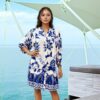 Enchanting Blue and White Floral Summer Dress